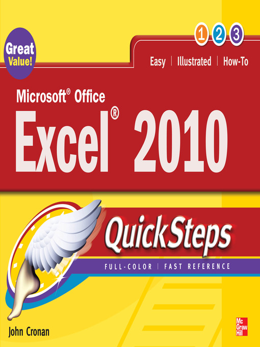 Title details for Microsoft Office Excel 2010 QuickSteps by John Cronan - Available